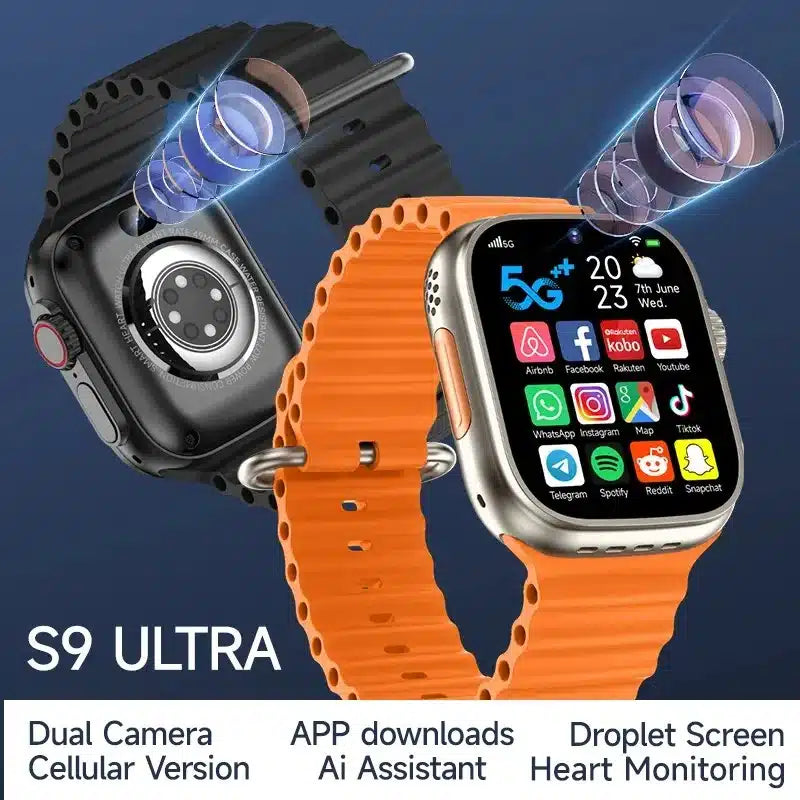 S9 Ultra 4G Dual Camera Watch